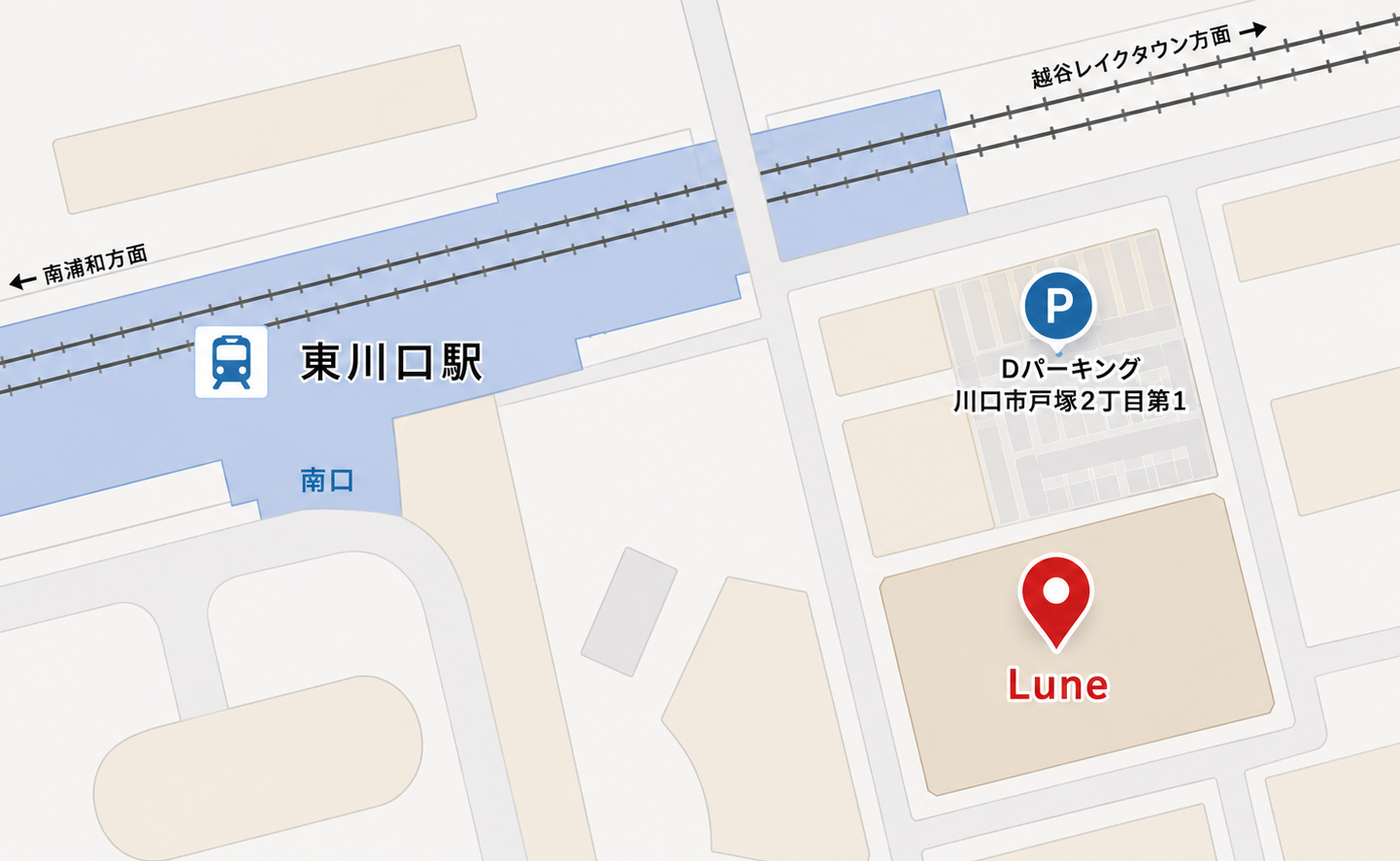 駐車場の簡易案内図